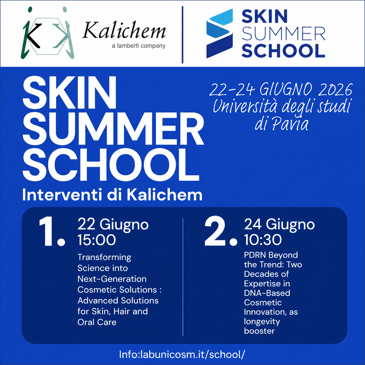 Skin summer school 2026 Kalichem