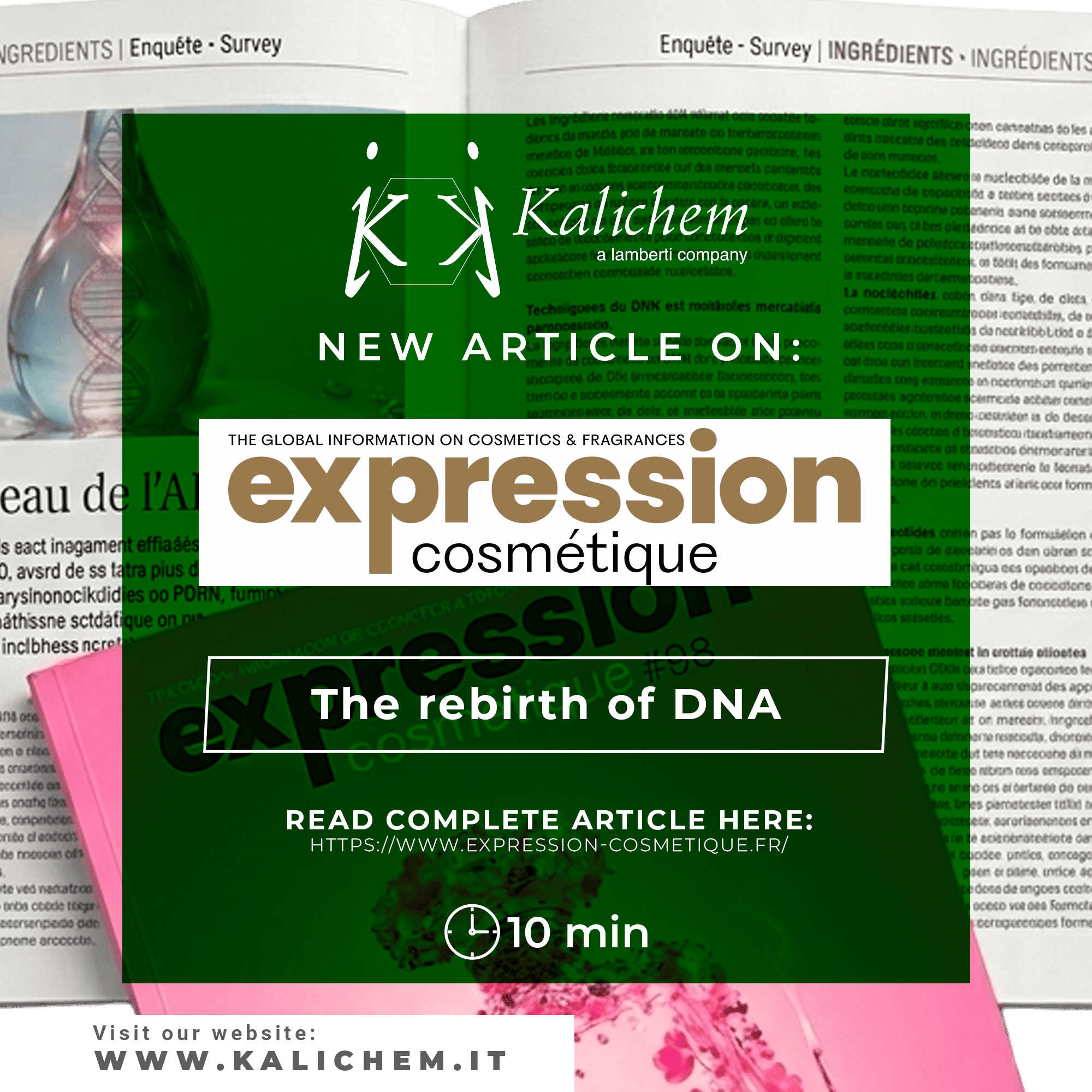kalichem Expression Cosmetique The rebirth of DNA